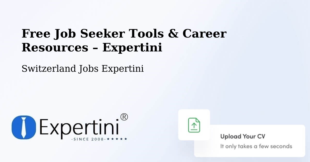 Free Job Seeker Tools & Career Resources – Münsterlingen - Münsterlingen, Switzerland Jobs Expertini